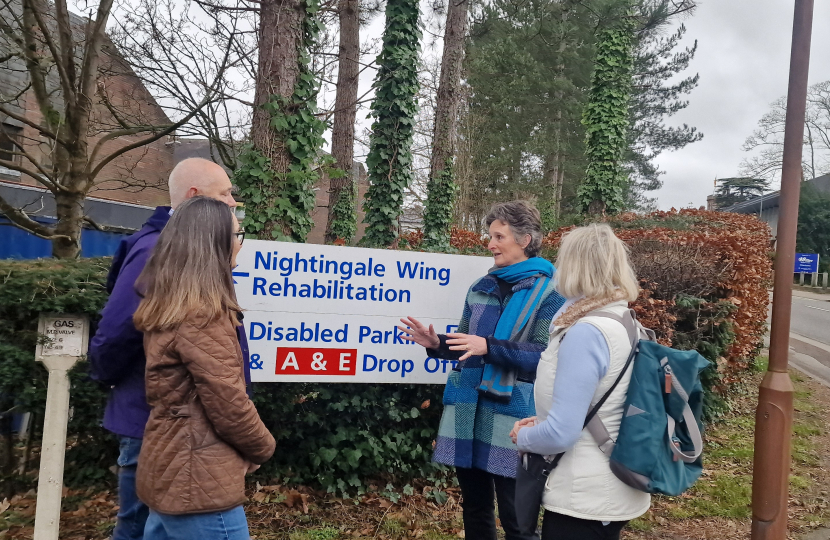 Flick discussing the NHS plans for Winchester