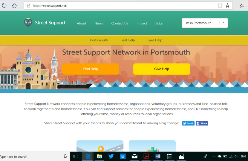 Portsmouth Street Support website 