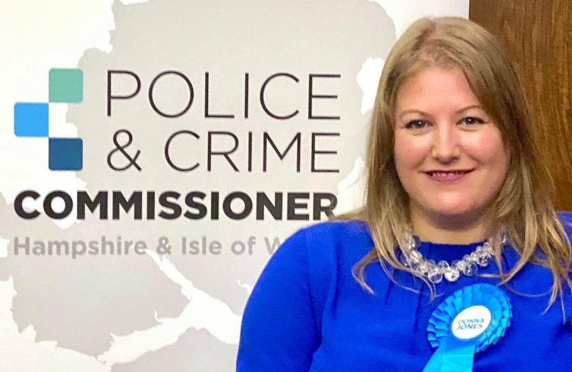 Newly elected Police and Crime Commissioner, Donna Jones