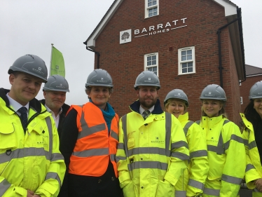 Flick with Peter Scott (Contracts Manager)  Jon Green (Managing Director, Southampton Division)  Flick Drummond MP Lewis Cunningham (Assistant Site Manager) Sarah Beckett (Senior Buyer)  Lauren White (Surveyor)  Krystina Haimes (Sales Manager)
